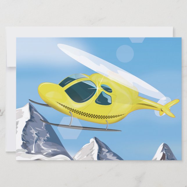 Rescue Helicopter Invitation (Front)