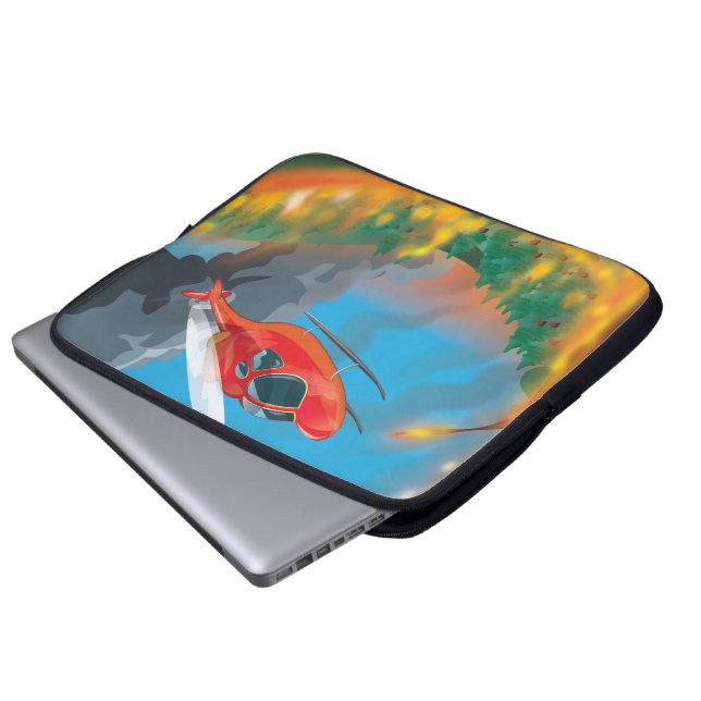 Rescue Helicopter Laptop Sleeve (Front Bottom)