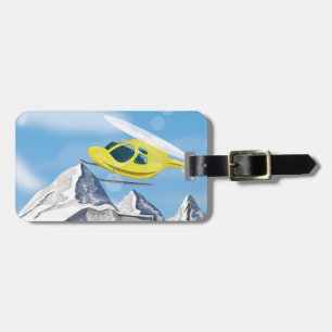Rescue Helicopter Luggage Tag