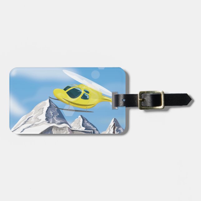 Rescue Helicopter Luggage Tag (Front Horizontal)