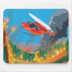 Rescue Helicopter Mouse Pad