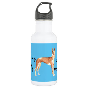 Rescue Ibizan Hound Stainless Steel Water Bottle