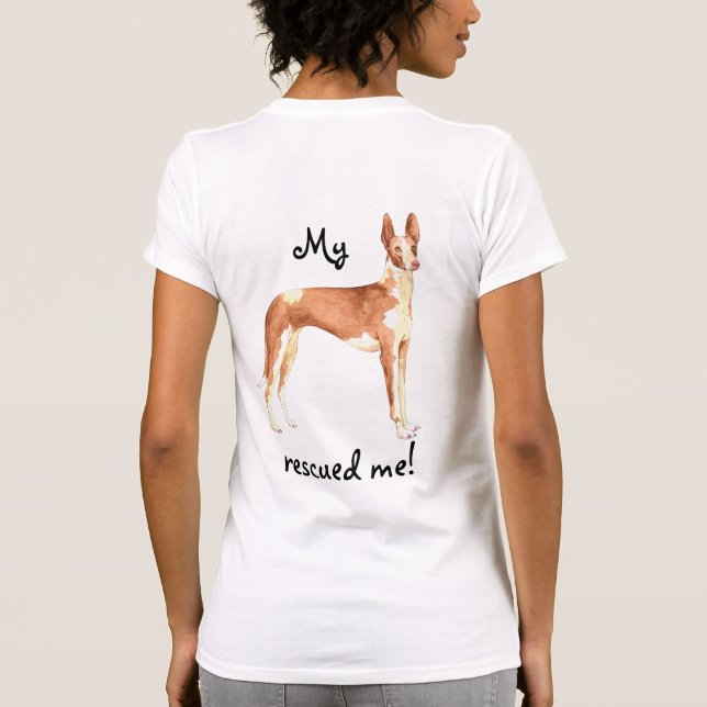 Rescue Ibizan Hound T-Shirt (Back)