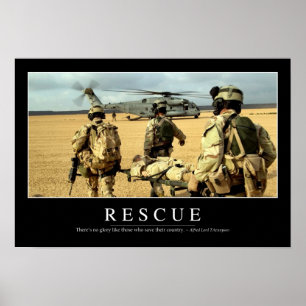 Rescue: Inspirational Quote 2 Poster