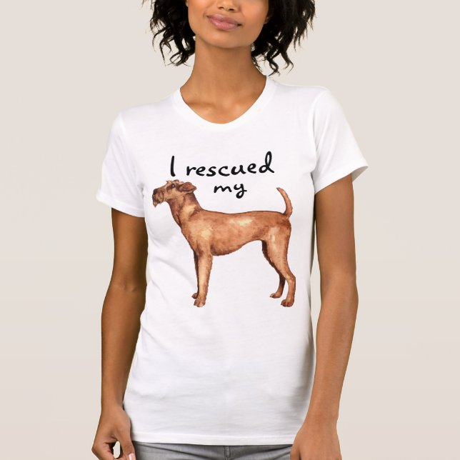 Rescue Irish Terrier T-Shirt (Front)