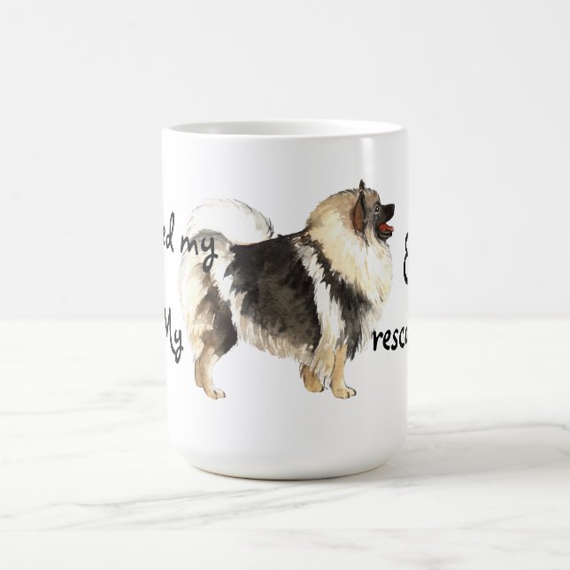 Rescue Keeshond Coffee Mug (Center)