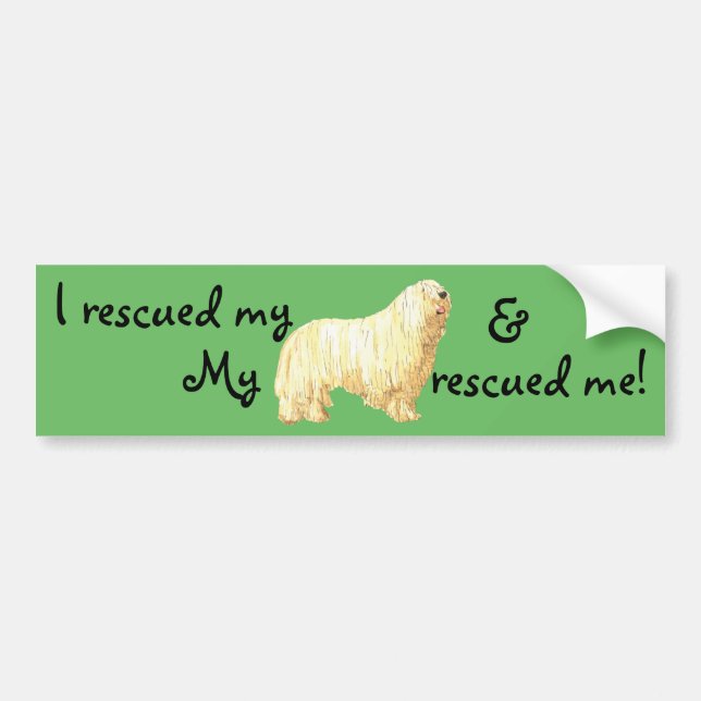 Rescue Komondor Bumper Sticker (Front)