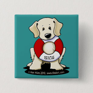 Rescue Lab Button Pin