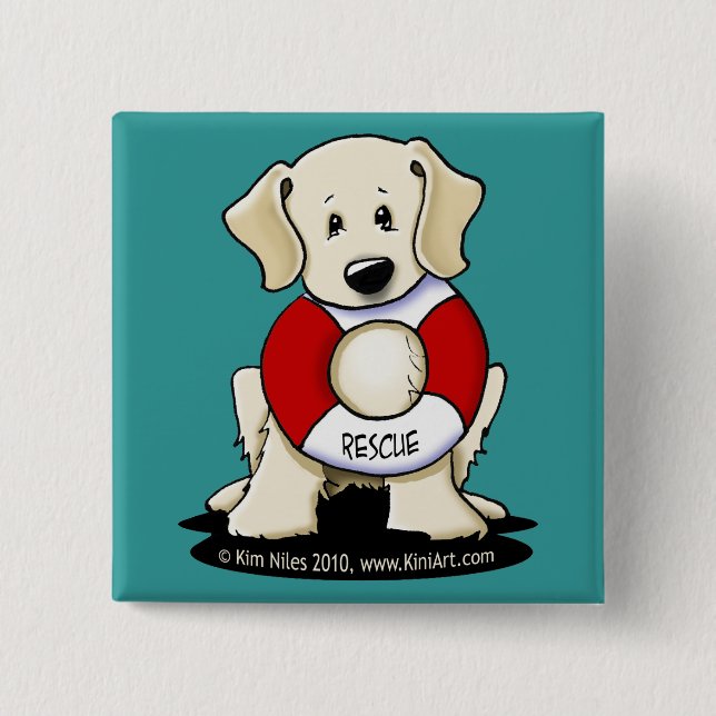 Rescue Lab Button Pin (Front)