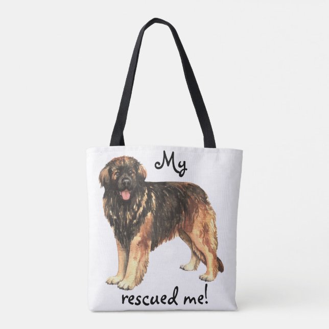 Rescue Leonberger Tote Bag (Back)