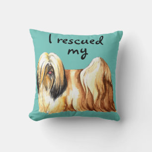 Rescue Lhasa Apso Cushion