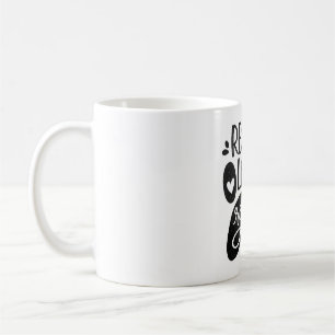 Rescue Love Repeat Dog Paw Tee Coffee Mug