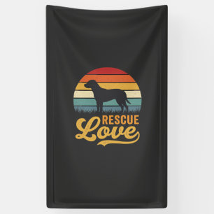 Rescue Love Retro Dog Sunset_1 Banner