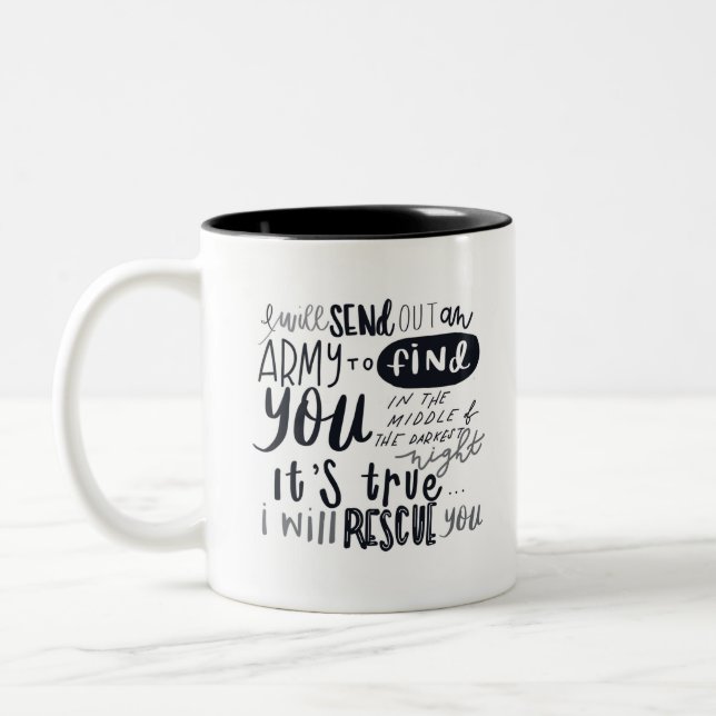 Rescue Lyrics Mug (Left)