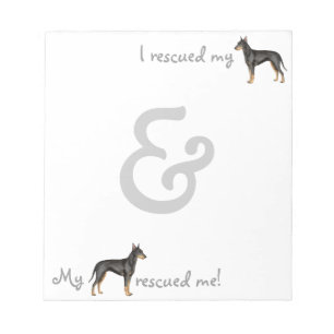 Rescue Manchester Terrier Notepad