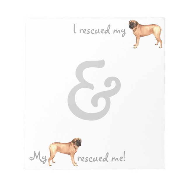 Rescue Mastiff Notepad (Front)