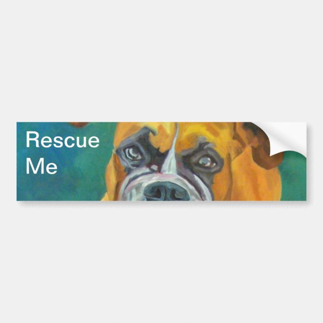 Rescue Me Dog Bumper Sticker (Front)