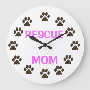 RESCUE MOM LARGE CLOCK