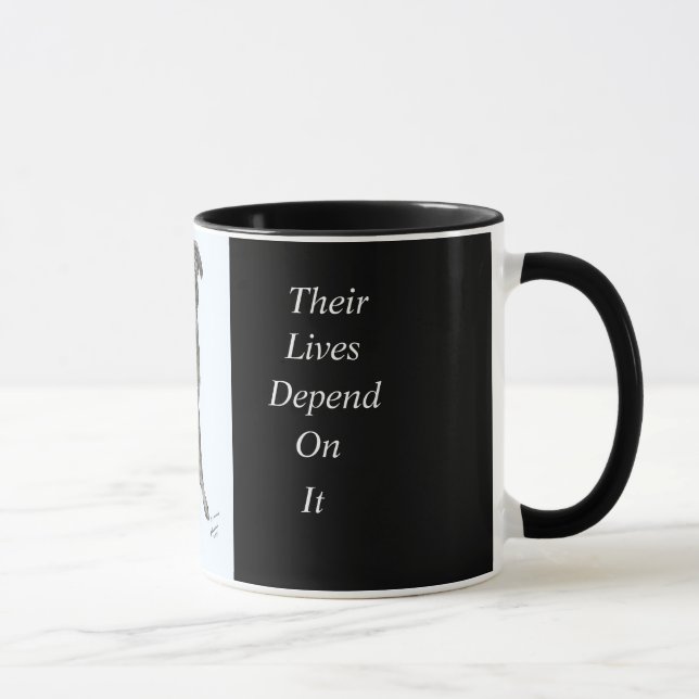 Rescue Mugs with Pet Shelter Message (Right)