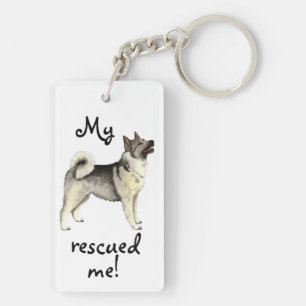 Rescue Norwegian Elkhound Key Ring