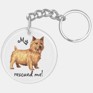 Rescue Norwich Terrier Key Ring