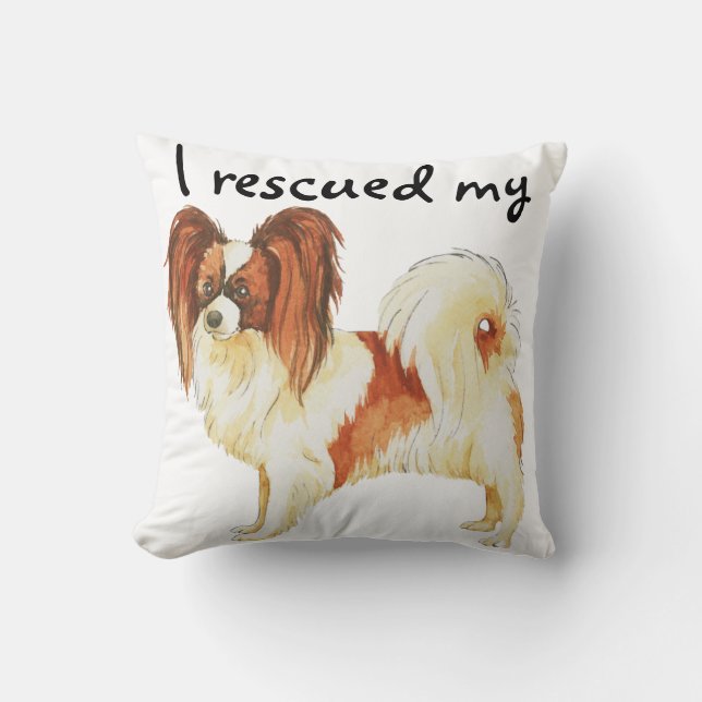 Rescue Papillon Cushion (Front)