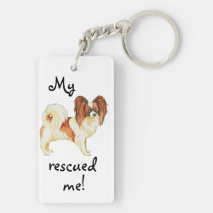 Rescue Papillon Key Ring
