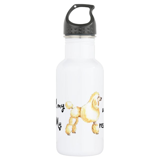 Rescue Poodle 532 Ml Water Bottle (Front)