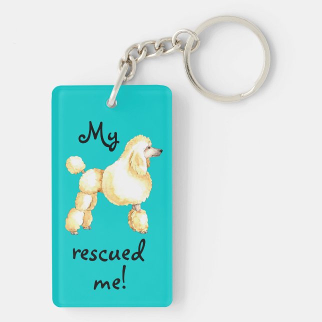 Rescue Poodle Key Ring (Back)