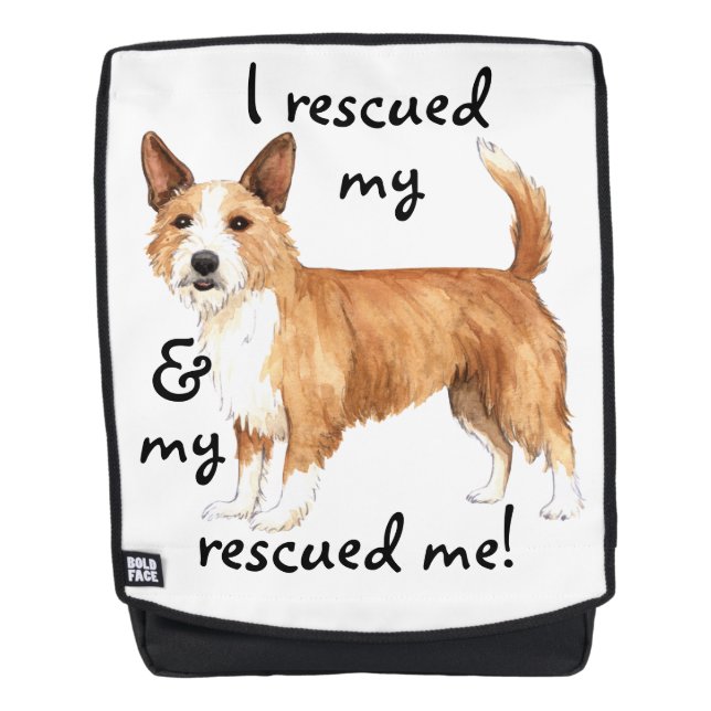 Rescue Portuguese Podengo Pequeno Backpack (Front)