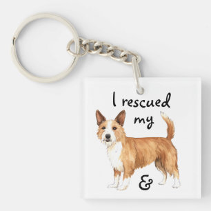 Rescue Portuguese Podengo Pequeno Key Ring