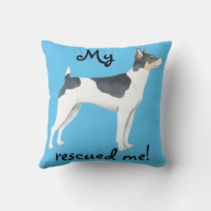 Rescue Rat Terrier Cushion