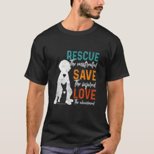 Rescue Save Love Animal Rescue Dog Cat T-Shirt
