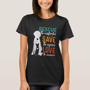 Rescue Save Love Animal Rescue Dog Cat T-Shirt
