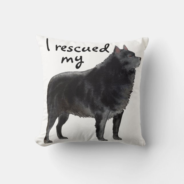 Rescue Schipperke Cushion (Front)