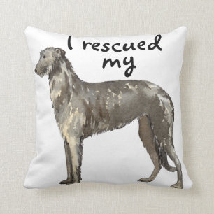 Rescue Scottish Deerhound Cushion