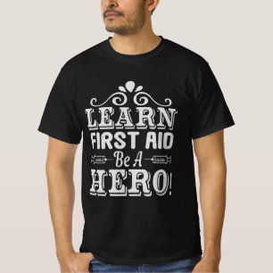 rescue service work paramedic first aider T-Shirt