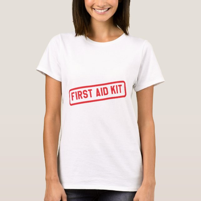 rescue service work paramedic first aider T-Shirt (Front)