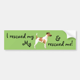 Rescue Smooth Fox Terrier Bumper Sticker