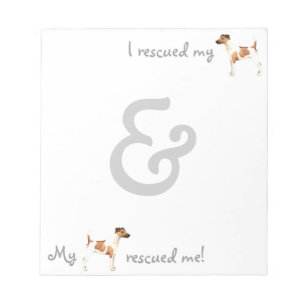 Rescue Smooth Fox Terrier Notepad