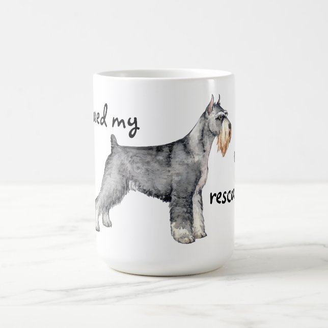 Rescue Standard Schnauzer Coffee Mug (Center)