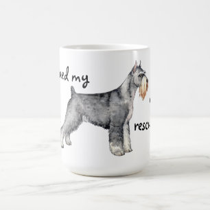 Rescue Standard Schnauzer Coffee Mug