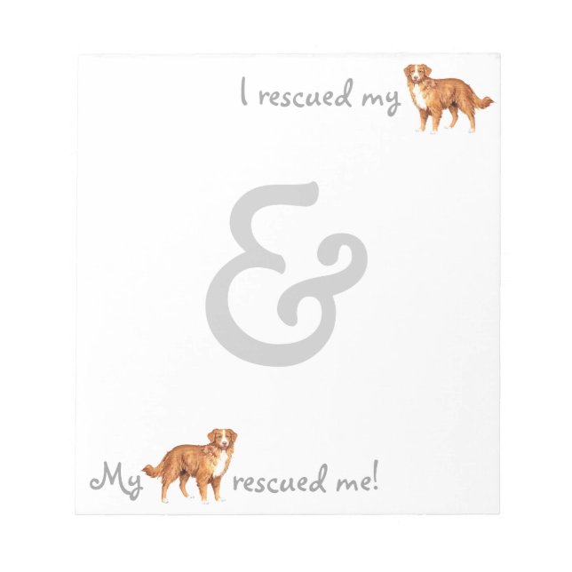 Rescue Toller Notepad (Front)