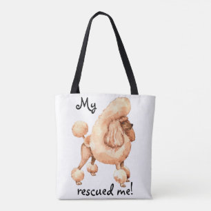 Rescue Toy Poodle Tote Bag