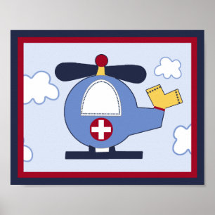 Rescue Vehicle #3 Helicopter Poster/Print Poster