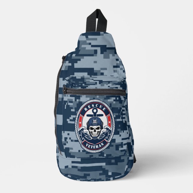 Rescue Veteran Maritime Search and Rescue Sling Bag (Front)