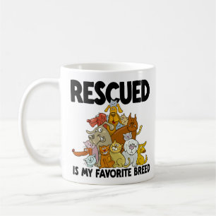 Rescued Dog and Cat is my Favourite Breed Mug