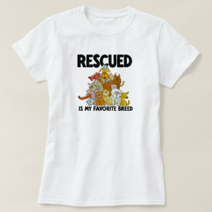 Rescued Dog and Cat is my Favourite Breed  T-Shirt