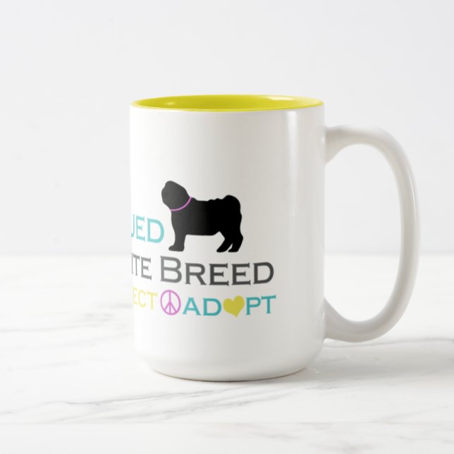 Rescued is Favourite Breed Mug (Right)