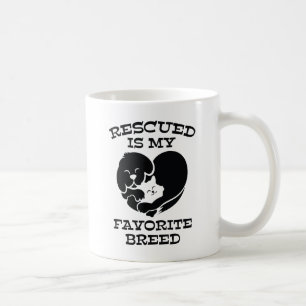 Rescued Is My Favorite Breed Coffee Mug